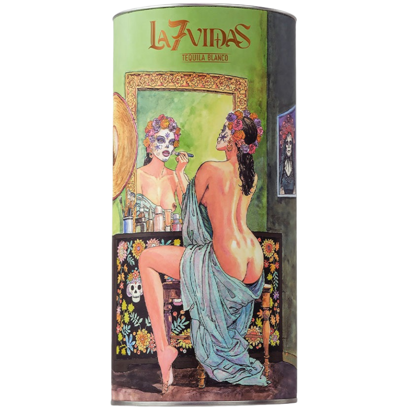 La7Vidas Cylinder Gift Box Tequila Blanco