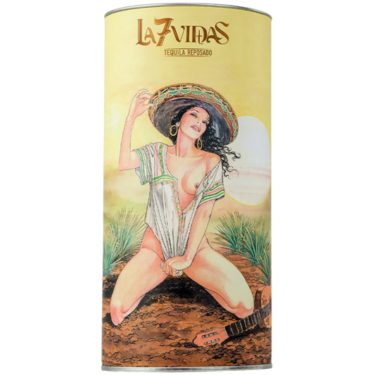 La7Vidas Cylinder Gift Box Tequila Reposado